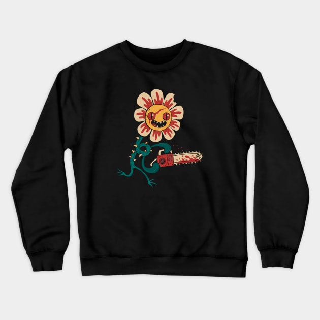 Wild Flower Crewneck Sweatshirt by DinoMike